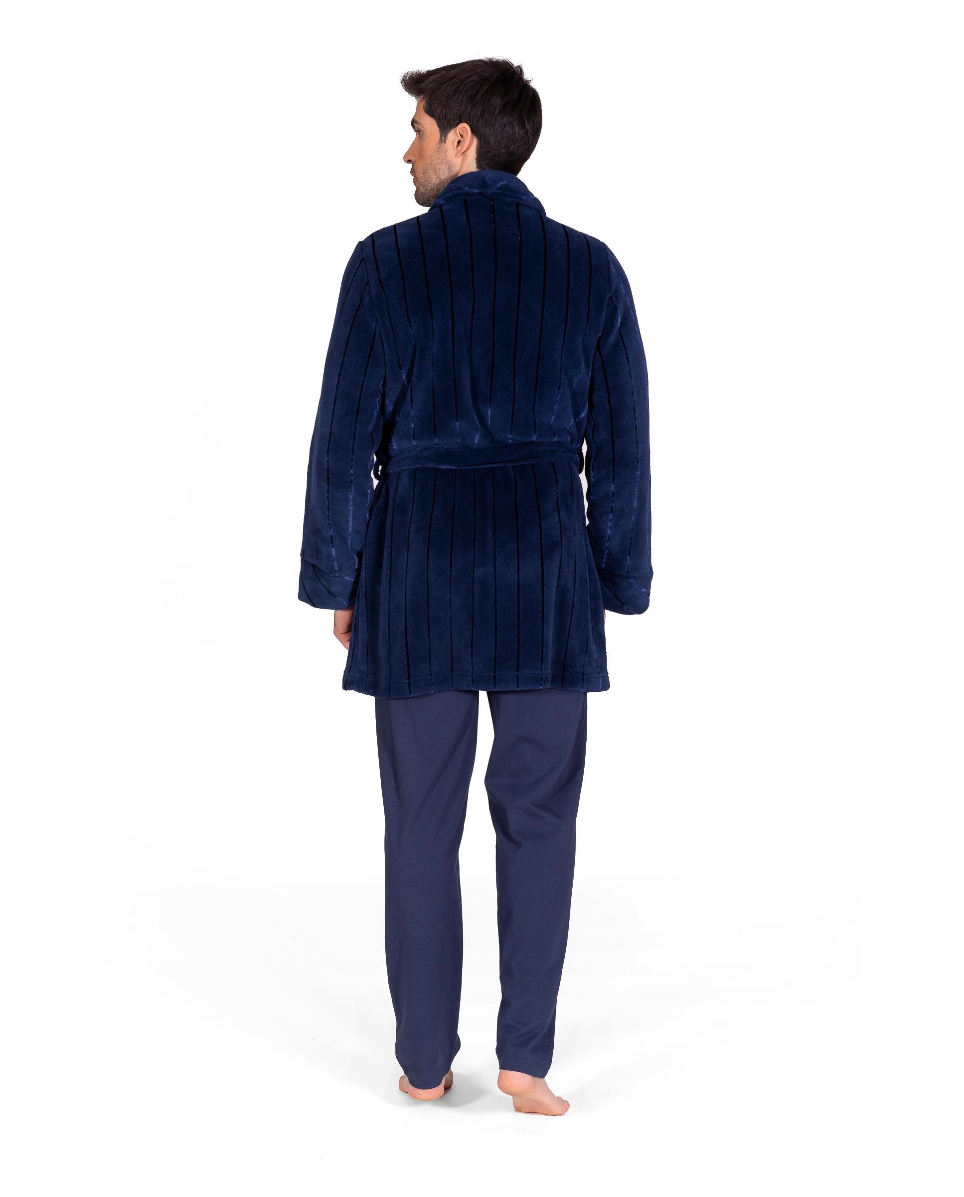 Peignoir Polaire Robe De Chambre Courte Homme Robe Courte Homme