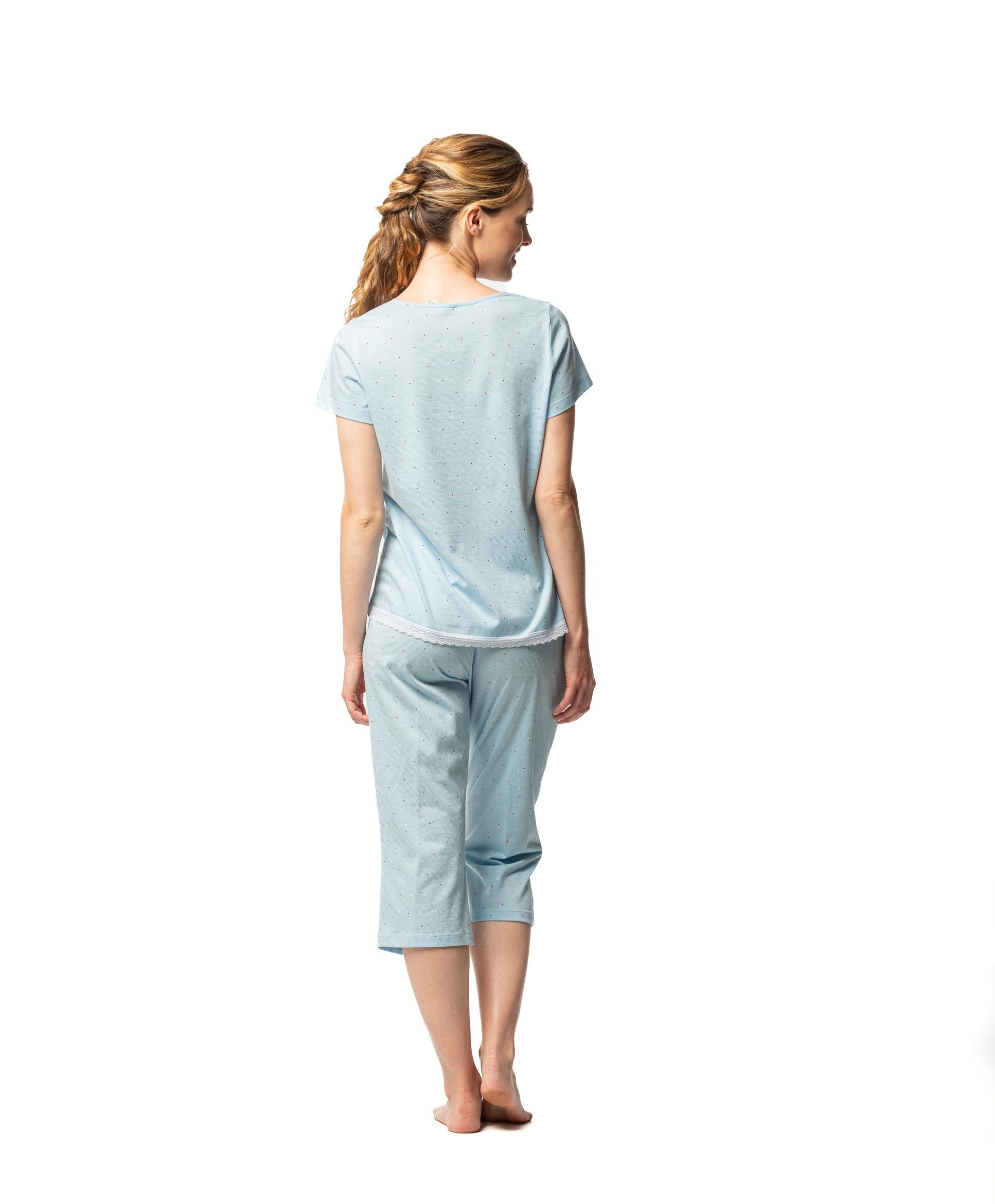 Pijama Corto Con Tirante Ancho De Canalé